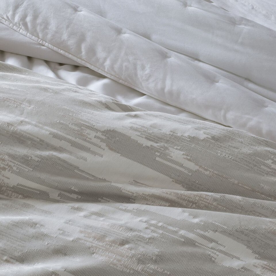 Silky TENCEL™ Jacquard Twill Quilt Cover & Pillowcases West Elm UK